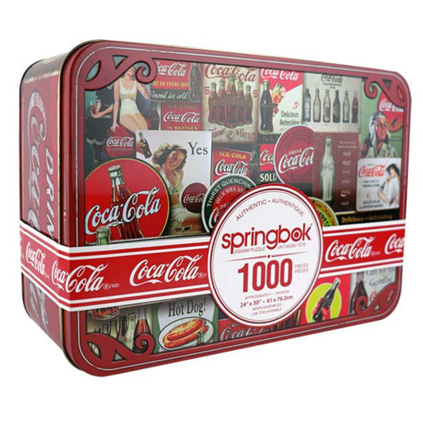 COCA-COLA TIN SIGN PUZZLE IN TIN - Fireside Gift Shops