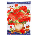 GERANIUM MOIRE GARDEN FLAG