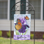 IRIS BUTTERFLIES GARDEN FLAG