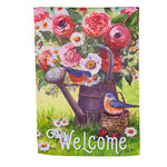 WATERING CAN GARDEN FLAG