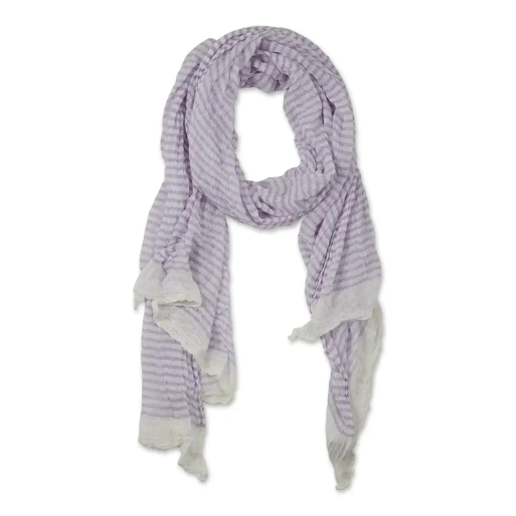 TINY STRIPE INSECT SHIELD SCARF LILAC