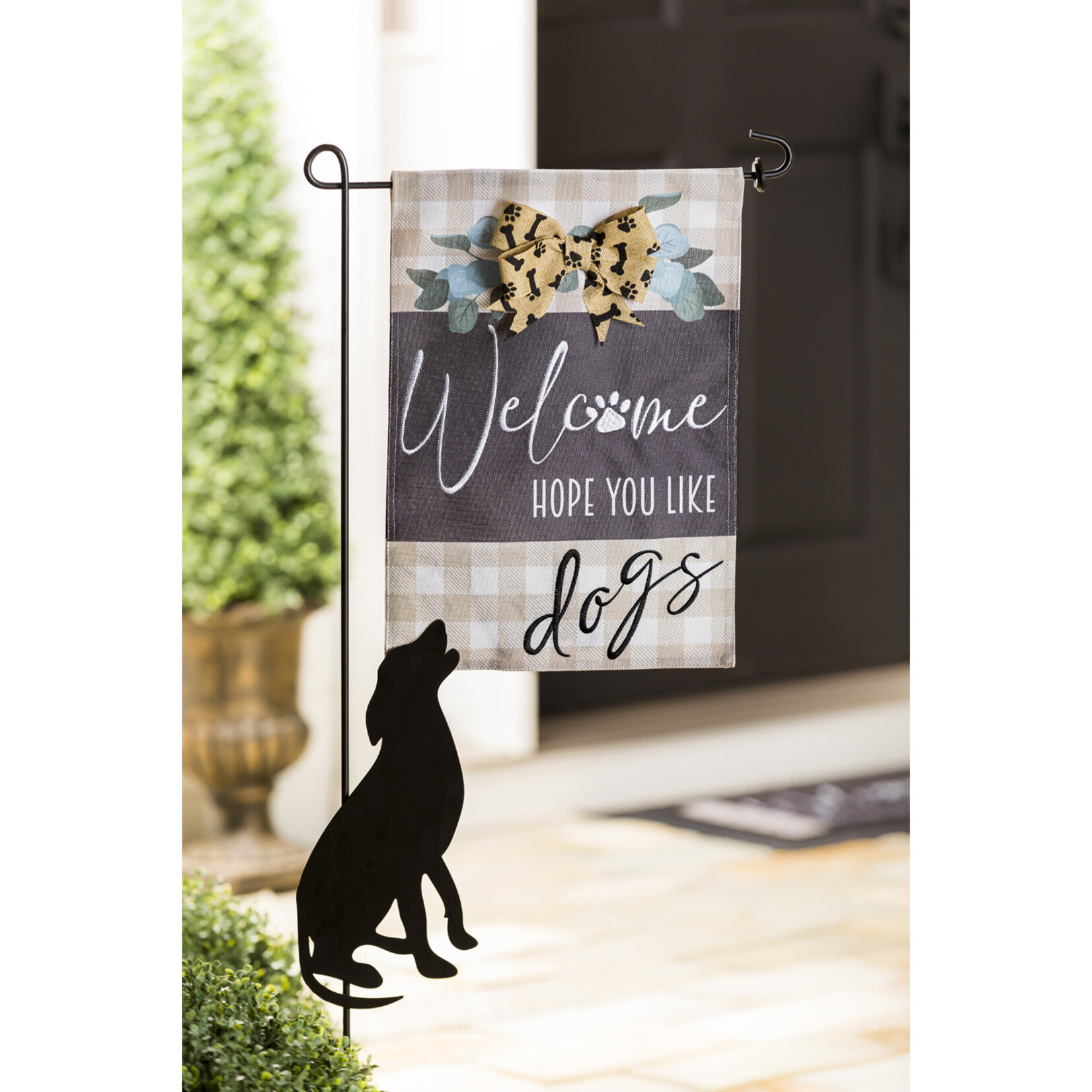 HOPE YOU LIKE DOGS GARDEN FLAG