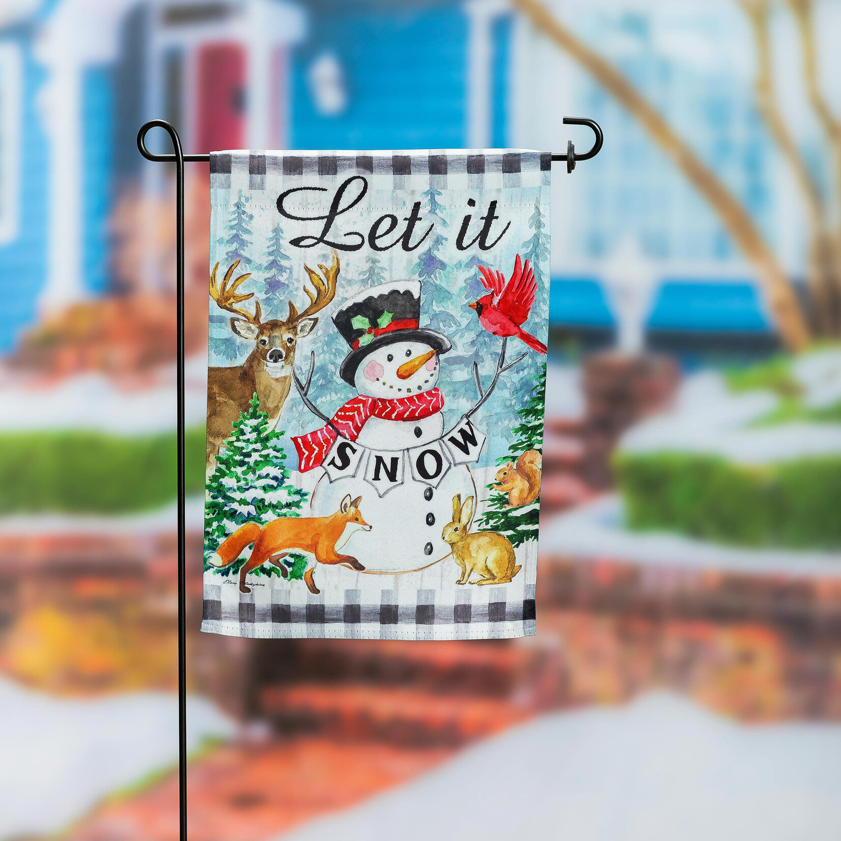 LET IT SNOW SNOWMAN & WOODLAND ANIMALS