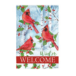 WINTER VISIT GARDEN FLAG