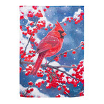 RED CARDINAL GARDEN FLAG