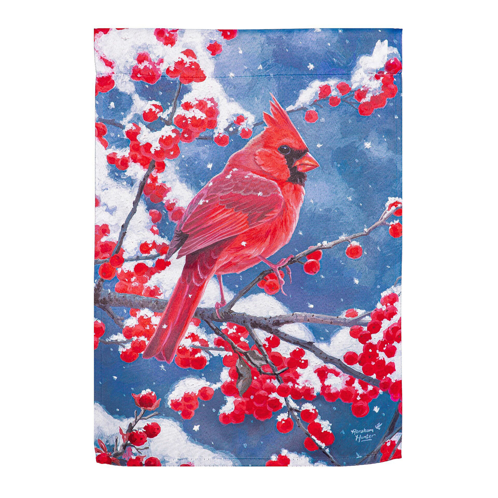 RED CARDINAL GARDEN FLAG