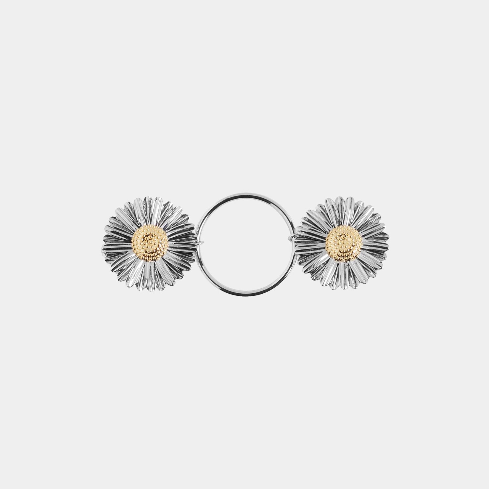 FASHION FASTENER TWO TONE DAISY