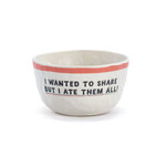 Demdaco "I ATE THEM ALL" MELAMINE SNACK BOWL