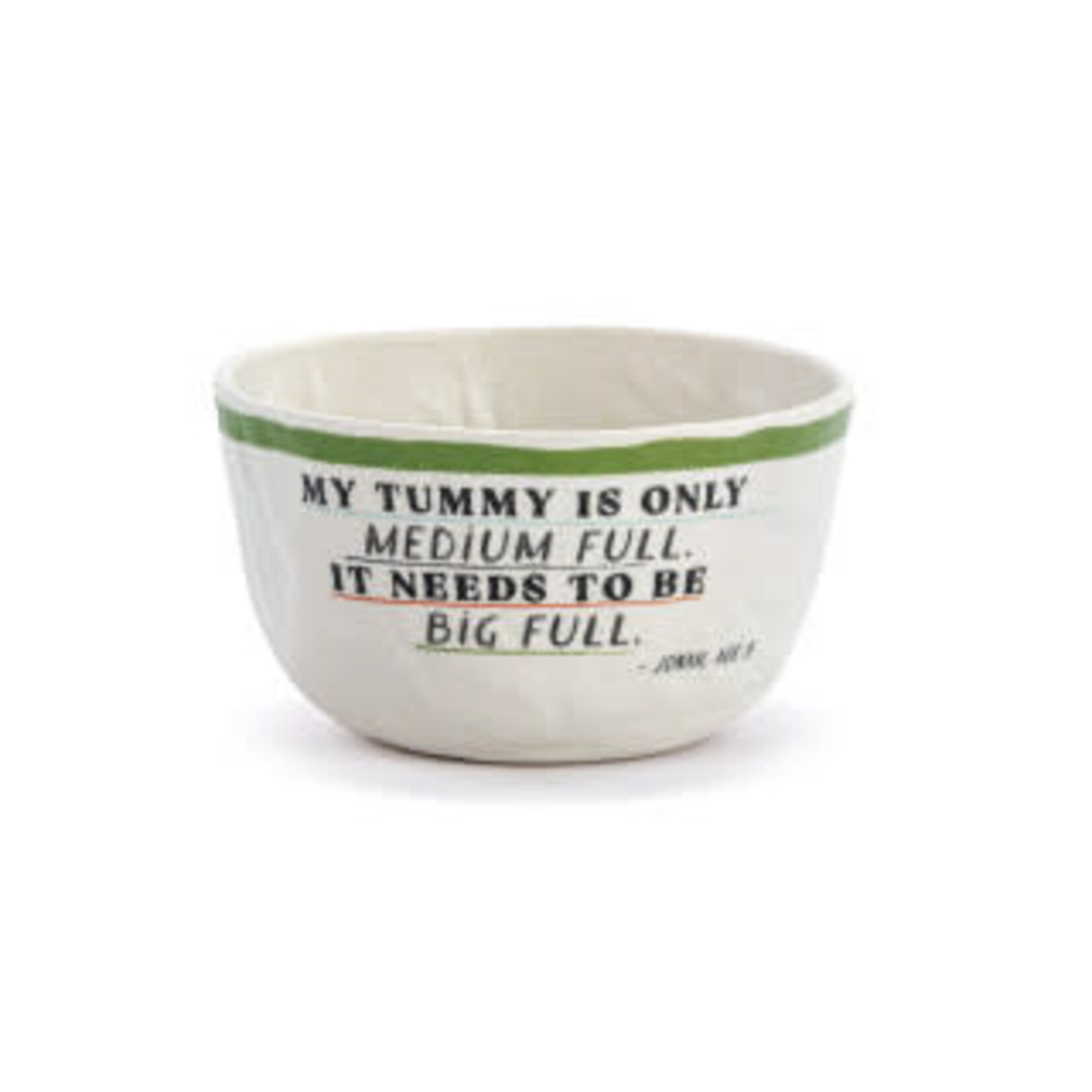 Demdaco "BIG FULL" MELAMINE SNACK BOWL