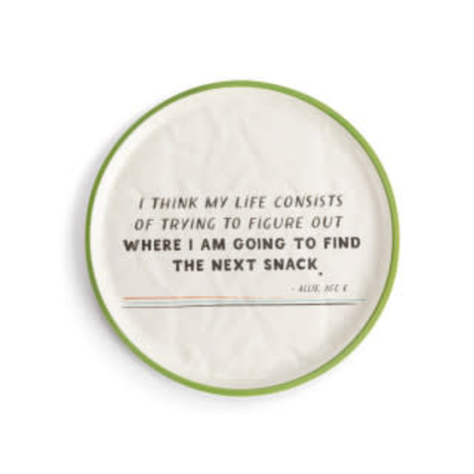 Demdaco FIND THE NEXT SNACK MELAMINE PLATE