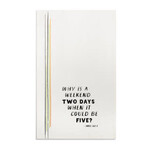 Demdaco LAST 5 DAY WEEKEND FLOUR SACK TOWEL