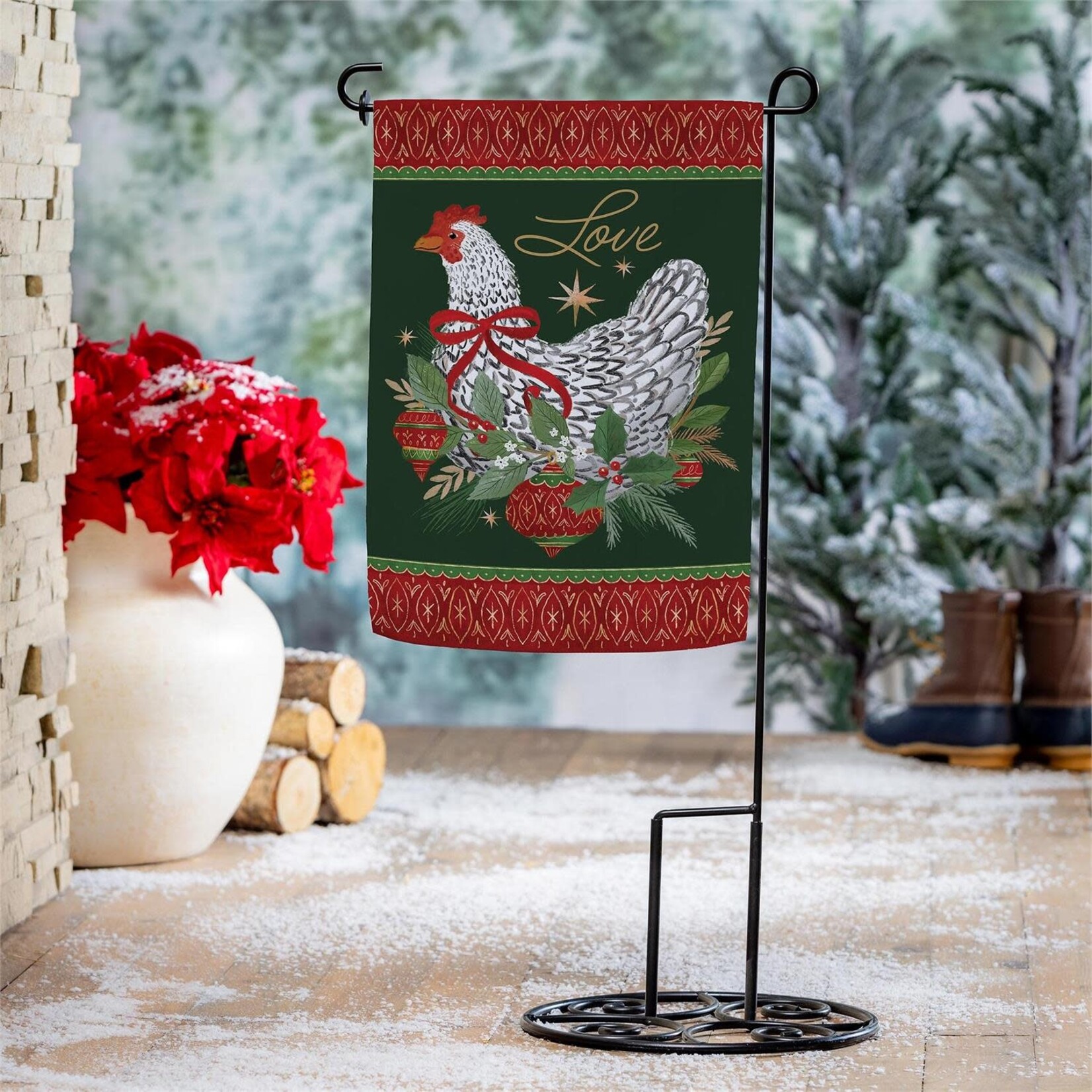 FLORAL CHRISTMAS CHICKEN