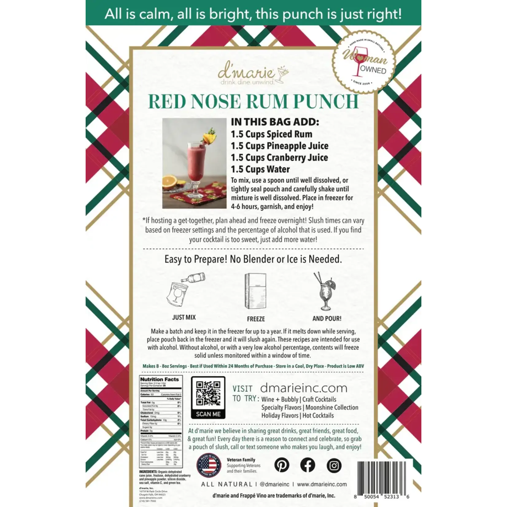 RED NOSE RUM PUNCH SLUSH MIX