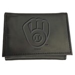 MILW. BREWERS TRI FOLD WALLET BLACK