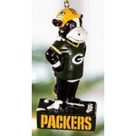 GREEN BAY PACKERS COW MASCOT STATUE ORNAMENT