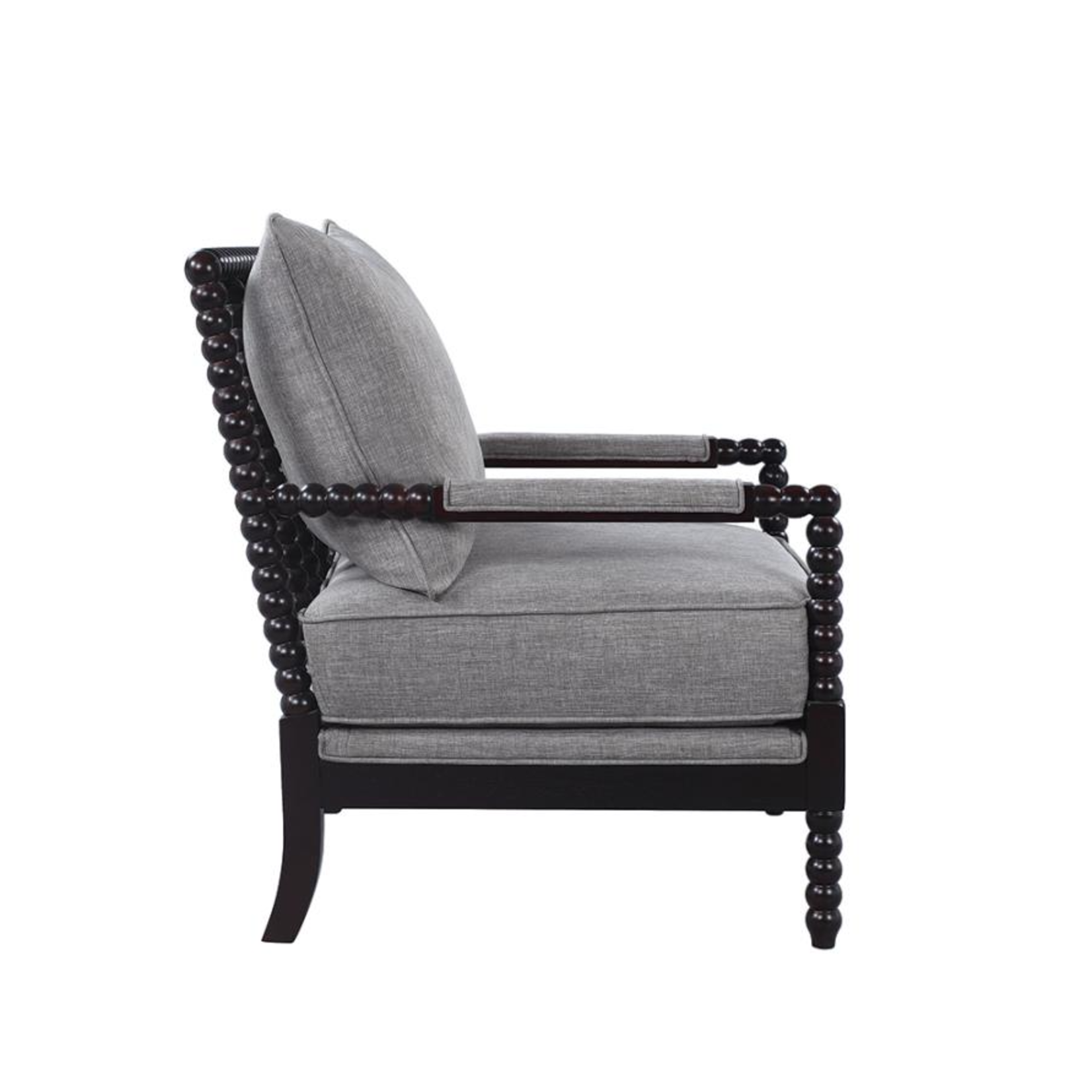 Gray Upholstered Accent Chair