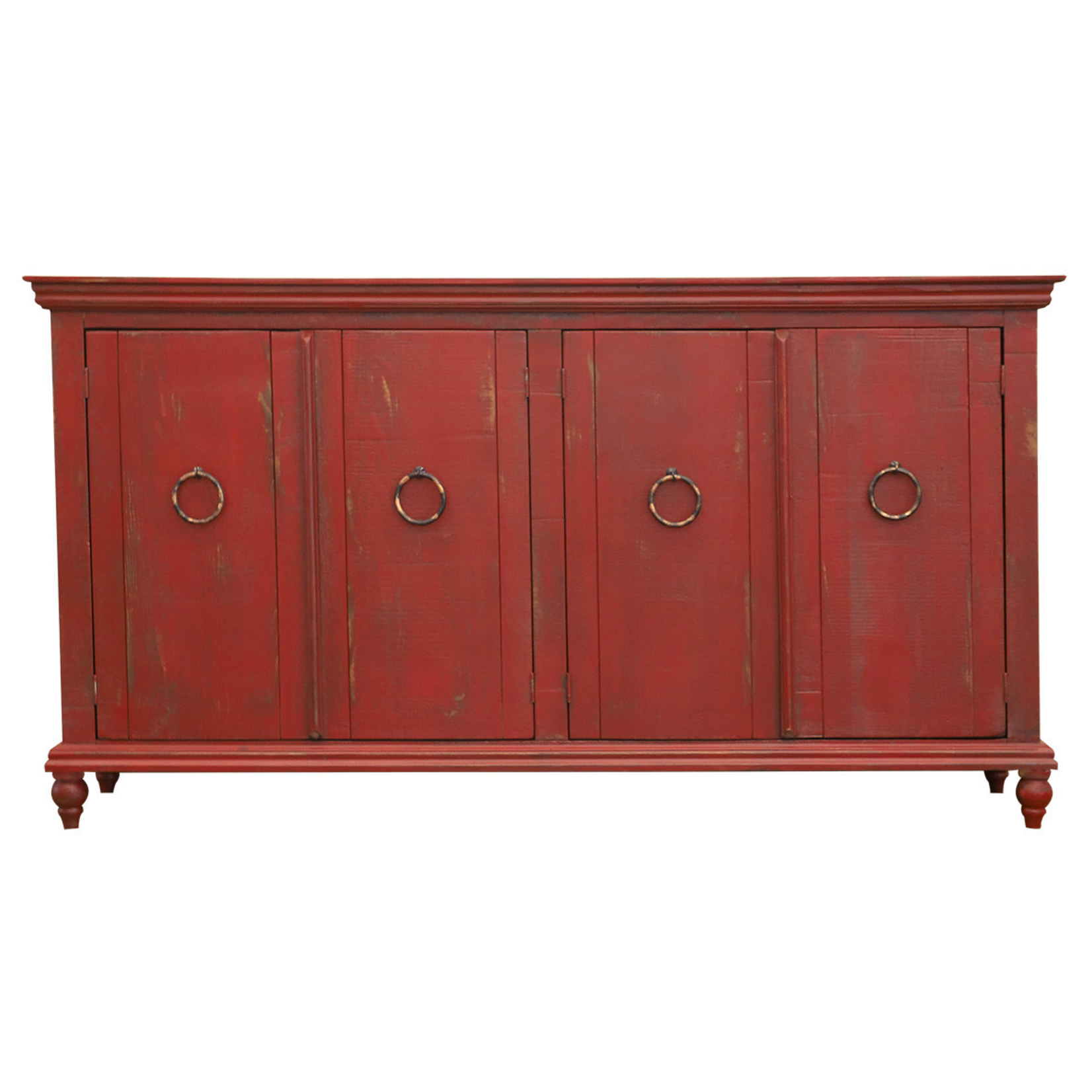 Capri white Washed Four Door Cabinet
