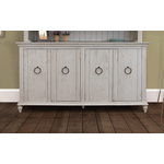 Ivory White Washed Four Door Cabinet