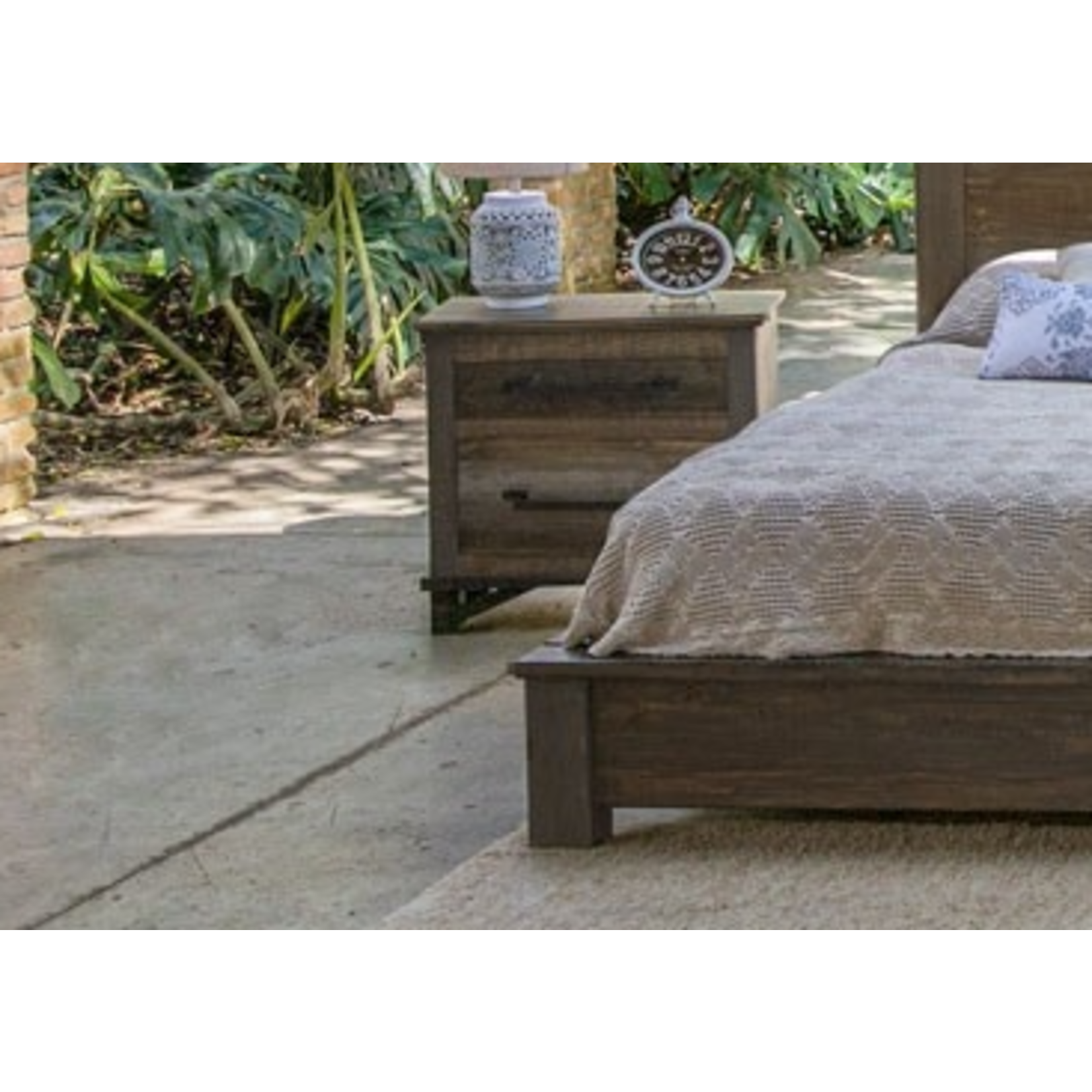 Rustic Brown Night Stand