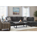 Gray Jagged Sectional
