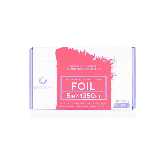 COLORTRAK - Professional Haircoloring Jumbo Roll Foil - 1350 Sheets - 5" x 1350 Ft- CTF-1350