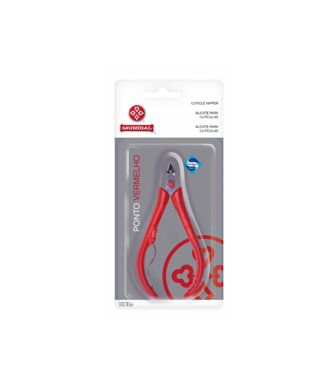 MUNDIAL PROFESSIONAL MUNDIAL 1/2  Jaw Cuticle Nipper Red Dot RED 171PV-VE - 093049