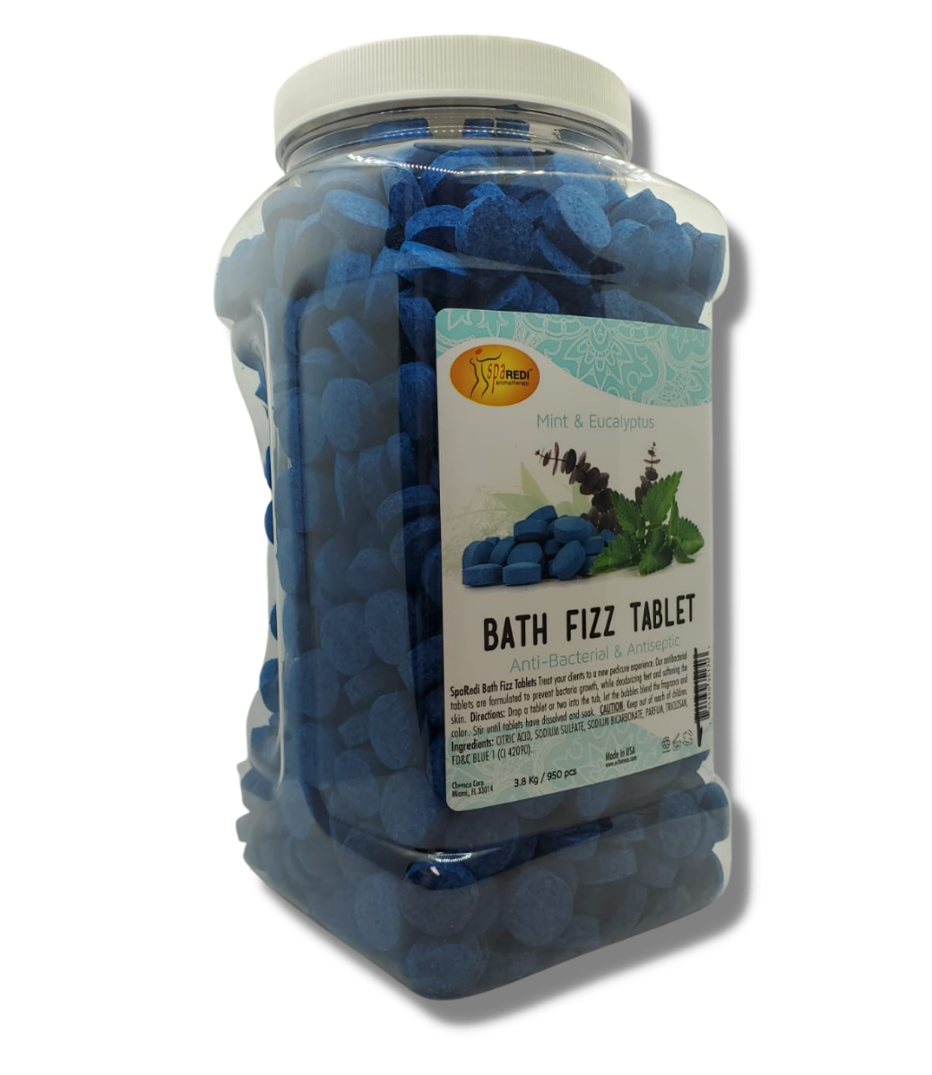 SPA REDI SPA REDI Anti Bacterial Bath Fizz Tablets Mint & Eucalyptus, 128oz - 35170