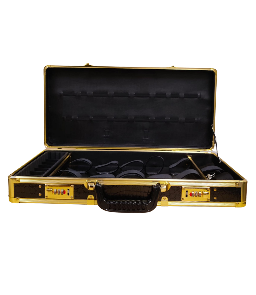 SCALPMASTER BURMAX - SCALPMASTER - Barber Tool Case - Black/Gold - SC-9057