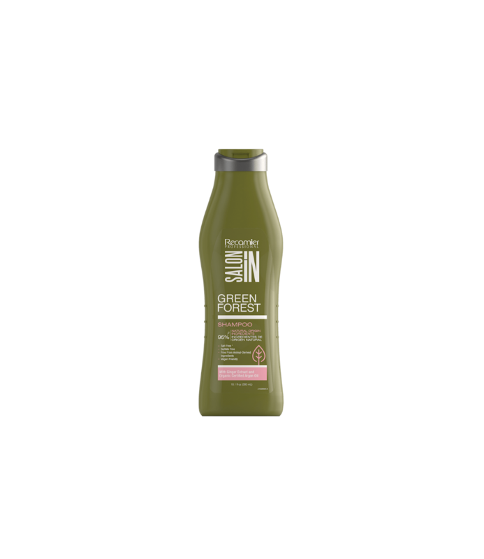 SALON IN SALON IN Green Forest Shampoo with Ginger Extract and Organic Argan Oil, 10.1oz - 041262