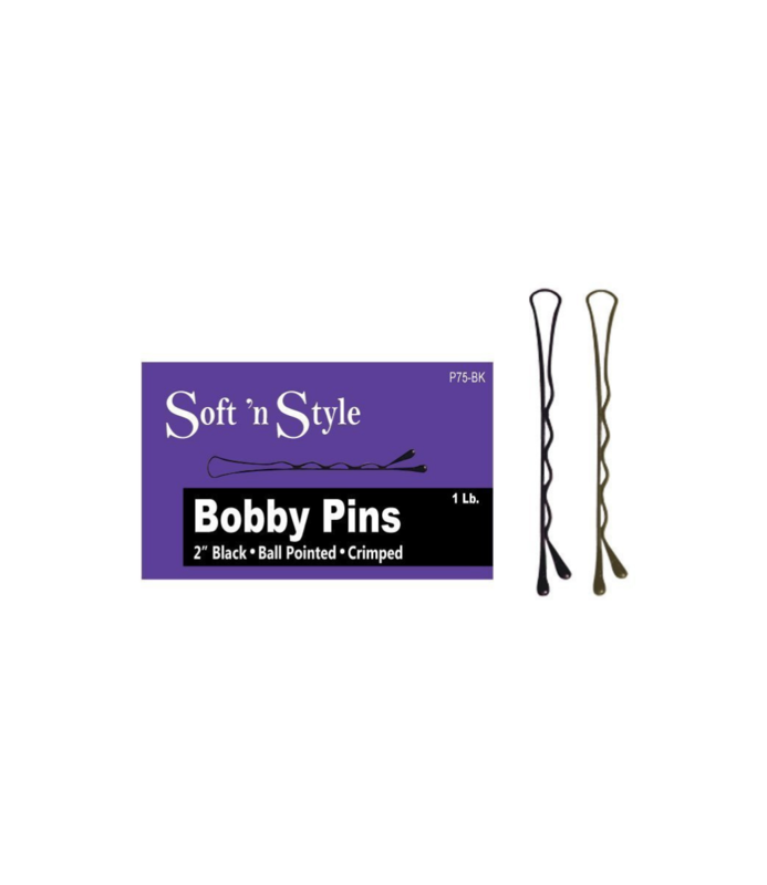 SOFT N STYLE SOFT'N STYLE Bobby Pins Ball Pointed Crimped 2" 1Lb Bronze - P75-BR