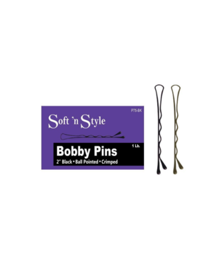 SOFT'N STYLE BURMAX - SOFT'N STYLE - Bobby Pins Ball Pointed  - Crimped - 2" - 1Lb - Blonde - P75-BL