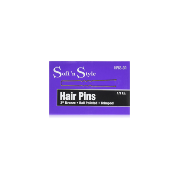 SOFT N STYLE SOFT'N STYLE Hair Pins Ball Pointed Crimped 2" 1/2 Lb Black - HP65-BK