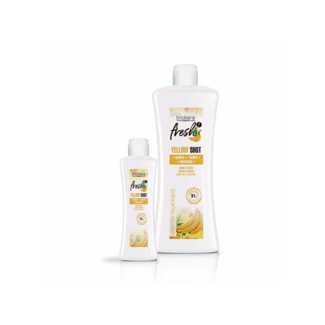 SALERM BIOKERA BIOKERA NATURA - Fresh Yellow Shot Shampoo Repair & Protect, 10.8oz