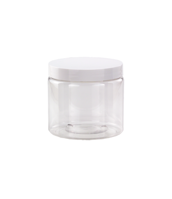 TOLCO CORPORATION TOLCO CORPORATION Clear Pet Jar W/White Smooth 89/400 Closure 16oz 300646