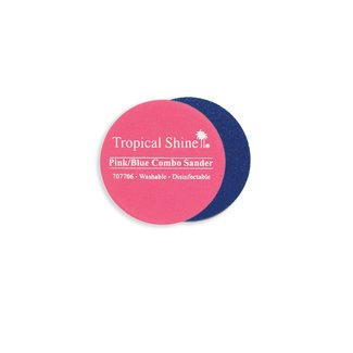 TROPICAL SHINE TROPICAL SHINE - Pink/Blue - Washable Disinfectable Round Sander - 220/400 File - 707706