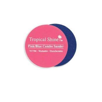 TROPICAL SHINE TROPICAL SHINE Washable Disinfectable Pink/Blue Round Sander, 220/400 File - 707706