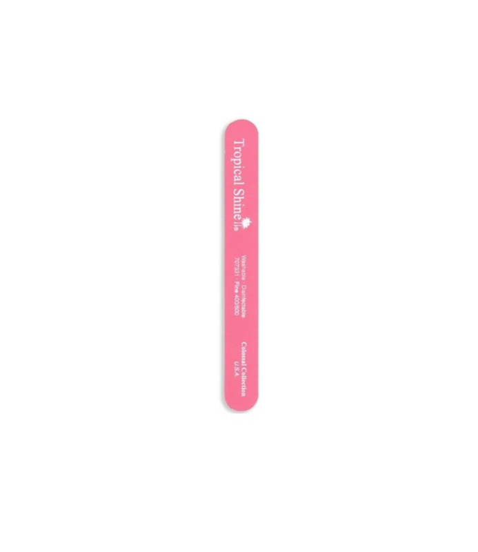 TROPICAL SHINE TROPICAL SHINE Washable Disinfectable Fine Pink File 400/600 File, 8.5" - 707331