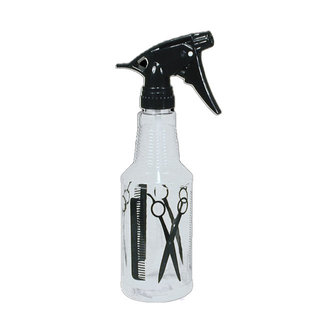 MARIANNA BEAUTY MARIANNA - Spray Bottle Clear W/Comb & Scissor Print 8oz - 08595