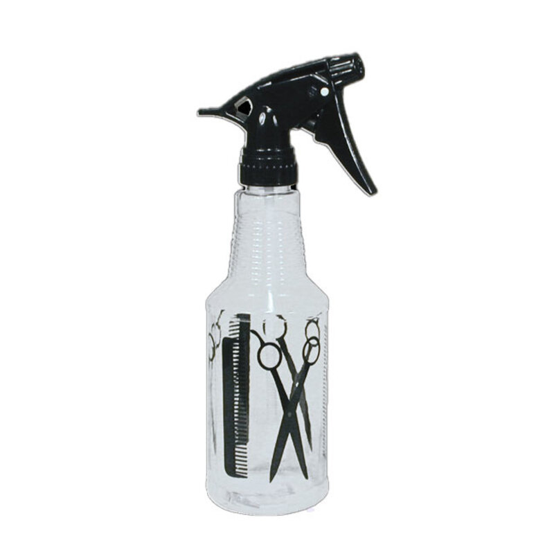 MARIANNA BEAUTY MARIANNA Spray Bottle Clear W/Comb & Scissor Print 8oz - 08595