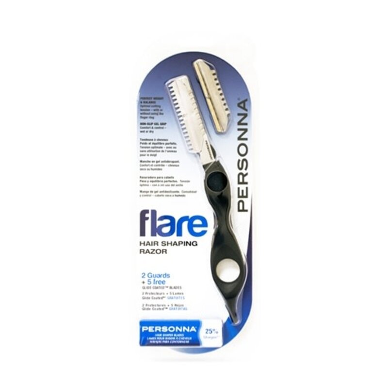 PERSONNA BLADES PERSONNA Hair Shapping Razor Flare 2 Guards + 5 free Blades - BP9200X