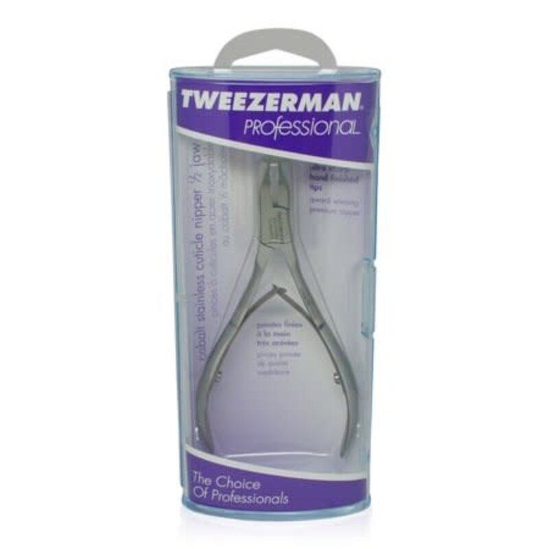 TWEEZERMAN TWEEZERMAN PROFESSIONAL Cobalt Stainless Cuticle Nipper 1-2 Jaw Medium - 3186-P