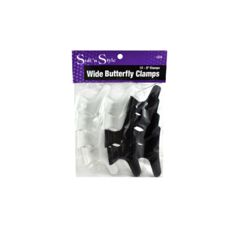 SOFT N STYLE SOFT'N STYLE Wide Butterfly Clamps 3" - 186B