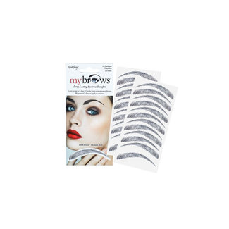GODEFROY GODEFROY - My Brows - Long Lasting Eyebrow - Transfers Tattoos - Dark Brown - 12 Pairs