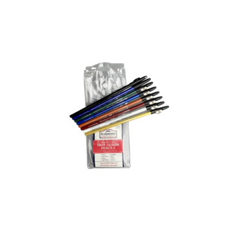 SCALPMASTER BURMAX - SCALPMASTER - Hair Design Pencils - 8PCS - SC-9034
