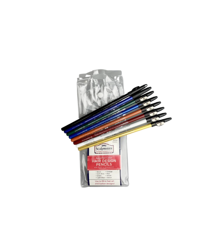 SCALPMASTER SCALPMASTER Hair Design Pencils, 8 Pcs - SC - 9034