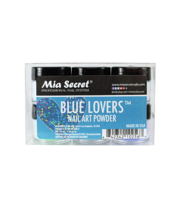 MIA SECRET MIA SECRET Blue Lovers Nail Art Powder - 0.25oz - PL400-BL MIX-6