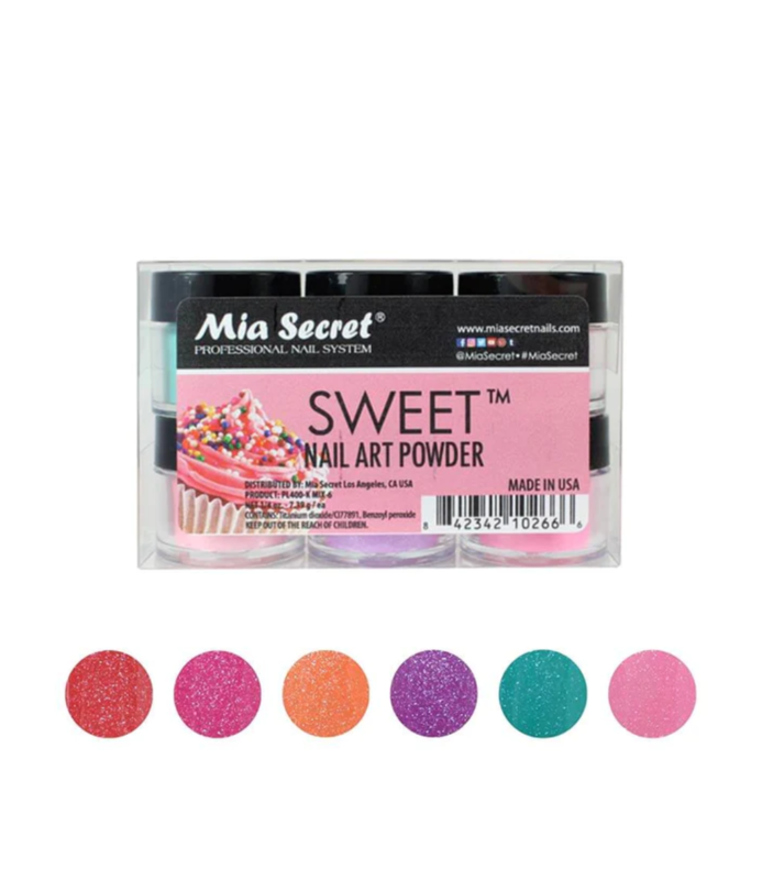 MIA SECRET MIA SECRET Sweet Nail Art Powder - 0.25oz - PL400-SN MIX-6