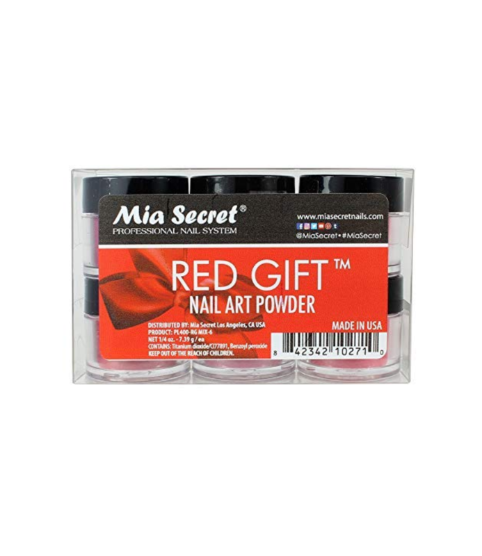 MIA SECRET MIA SECRET Red Gift Nail Art Powder - 0.25oz - PL400-RG MIX-6