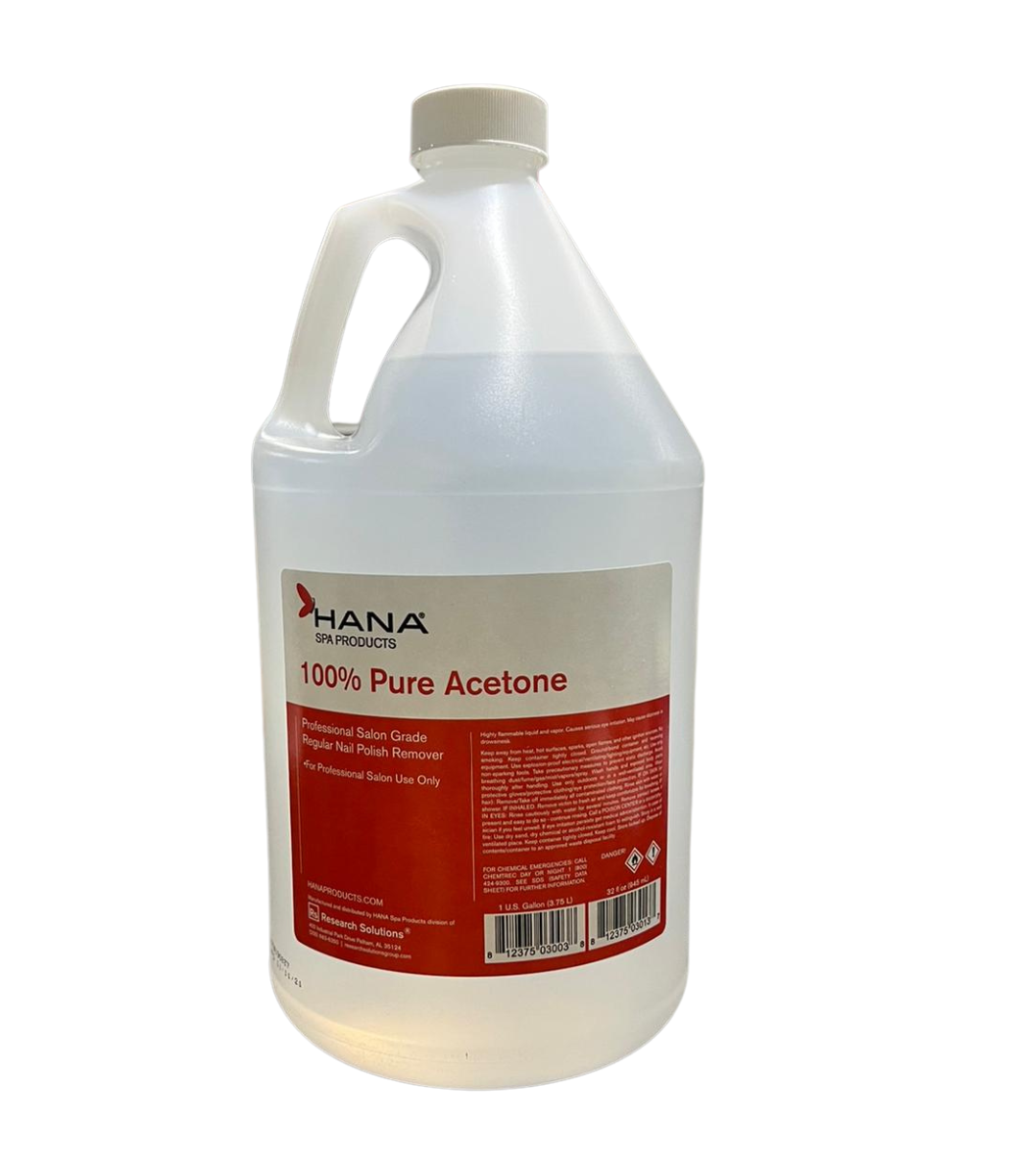 HANA SPA PRODUCTS HANA - Regular Nail Polish Remover - 100% Pure Acetone Gallon