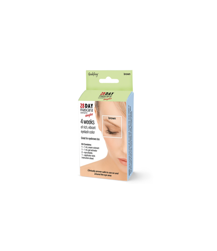 GODEFROY GODEFROY 28 Day Mascara Permanent Eyelash Tint Kit, Single Application, Brown - 702 -SGL
